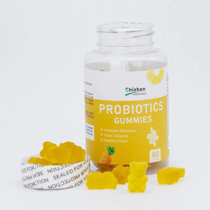 OEM ODM Probiotic Gummy Supplements Raspberry Peach Flavors Probiotic Nutritional Supplements for Digestive Health
