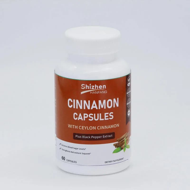 Factory OEM Customized Ceylon Cinnamon Capsules for Enhancing Antioxidant Capacity, Dietary Supplements, Suitable for Adults