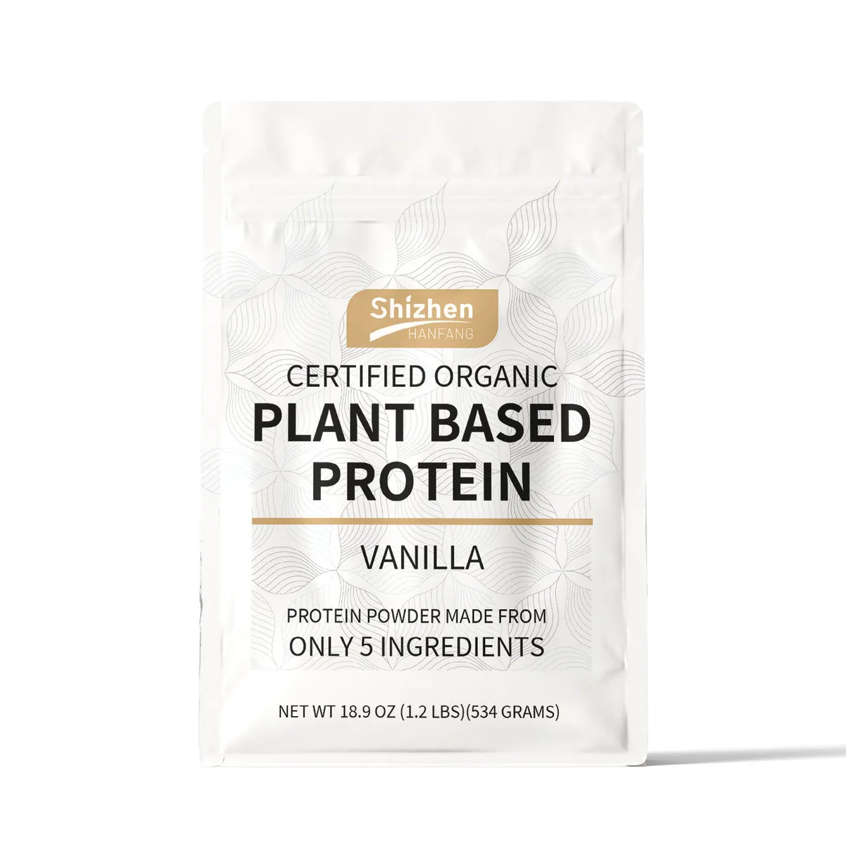 Oem Private Label Certified Plant Based Protein Powder Vegan Friendly Unflavored BCAAs EAAs Raw Filler-free Ingredients