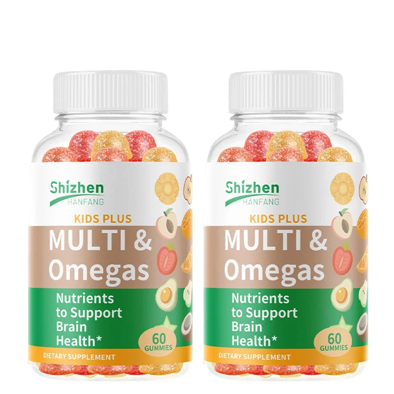 OEM Kids Plus Multi & Omegas Gummies Children's Vitamin Gummies That Support Brain Development and Immunity