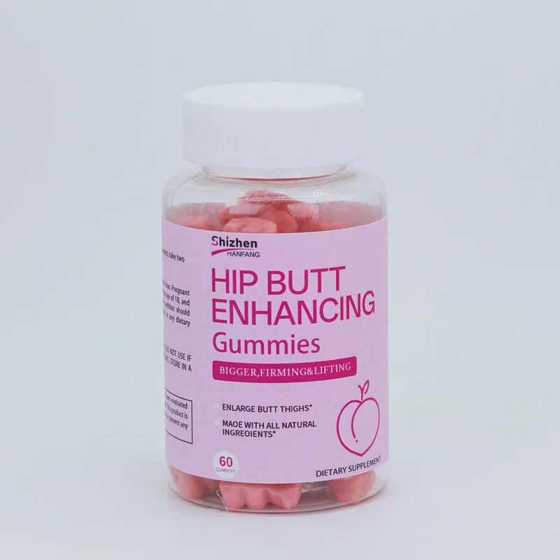 Hip Butt Enlargement Gummy Bb Booty Gummies Pills Maca Buttock Enhancement Gummies for Women