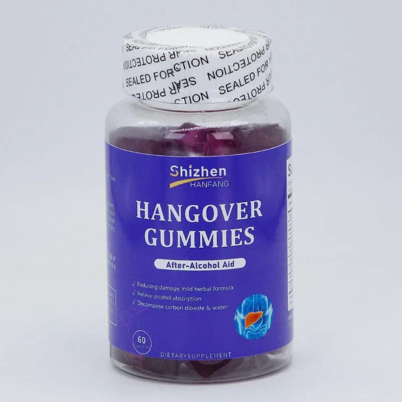 Advanced OEM Hangover Gummies With Vitamins for Liver Support Supplement Gallbladder Kidney Support Intestinal Cleanse Gummies