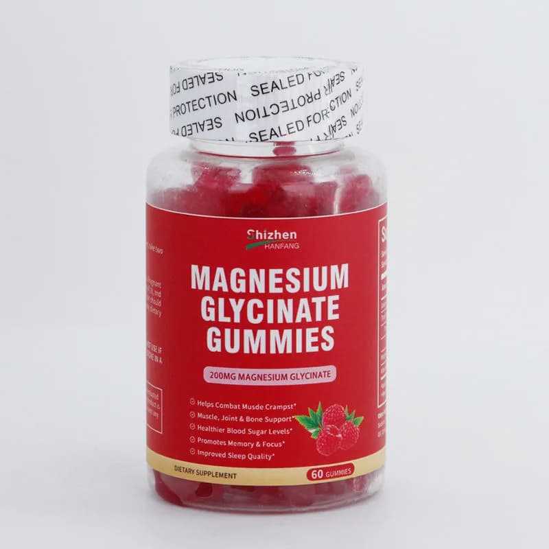 OEM Gummy Bears Natural Magnesium Glycinate Halal zero Sugar Calcium Glycinate Magnesium Gummies