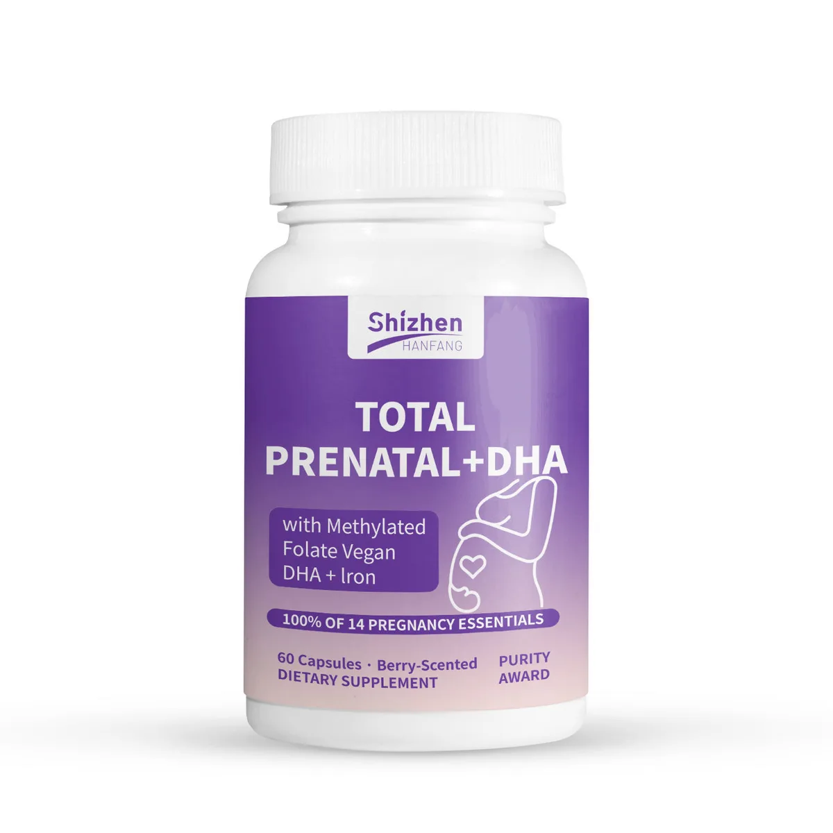 Prenatal DHA Supplement Methylated Folate Prenatal Vitamins Supports Blood Health With Added Iron Prenatal Neural Tube Support