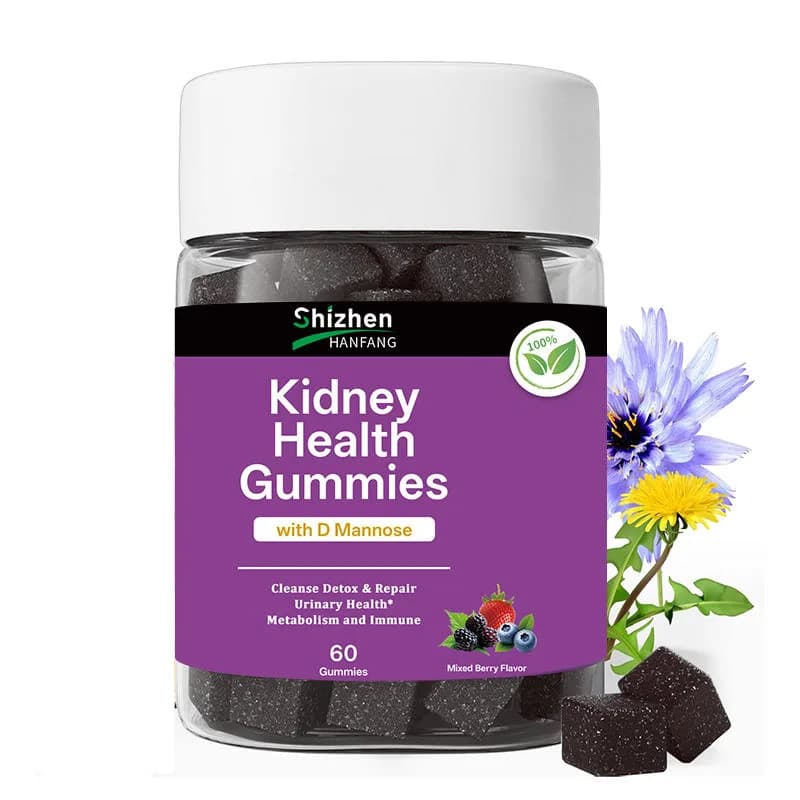 OEM ODM Urinary Health Gummies With D-Mannose for Custom Branding Daily Kidney Care Gummies 60 Count Mixed Berry Flavor