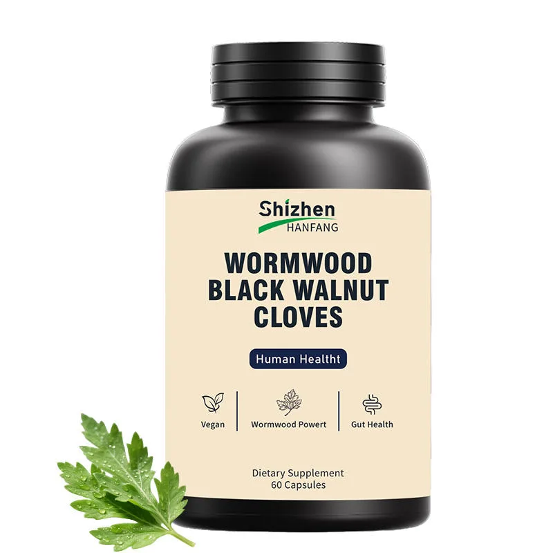OEM ODM Factory Direct 100% Natural Wormwood Black Walnut Cloves 60 Capsules Vegan Dietary Supplement Wholesale