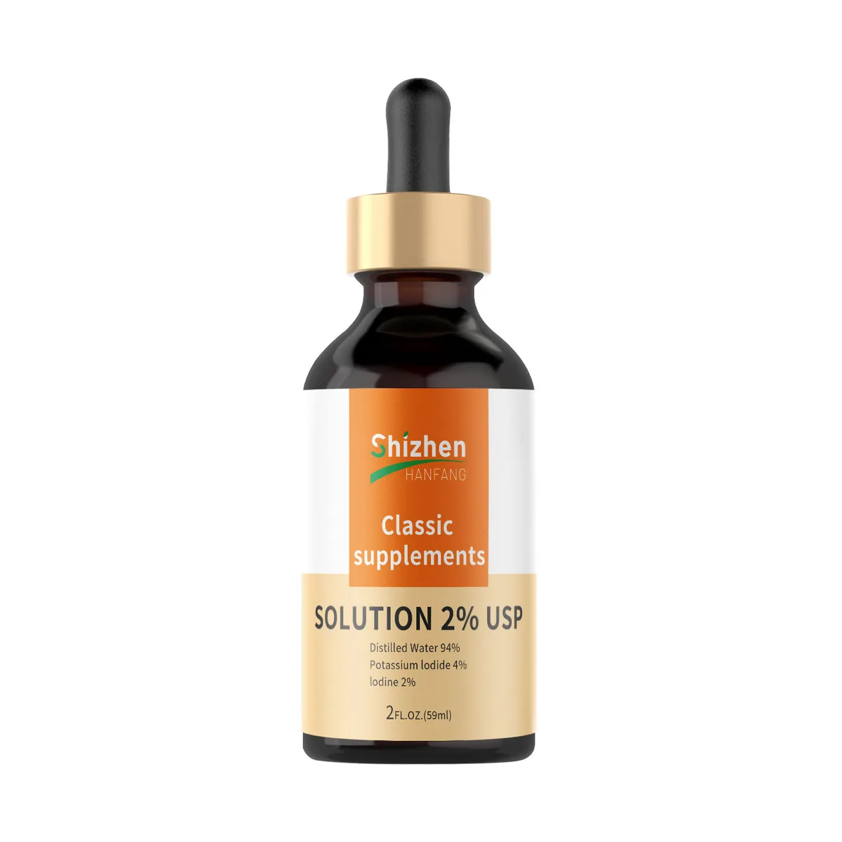 Hot Sales Private Label Oem Classic Supplements Solution 2% USP Lodine Solution Vegetarian Fresh Liquid