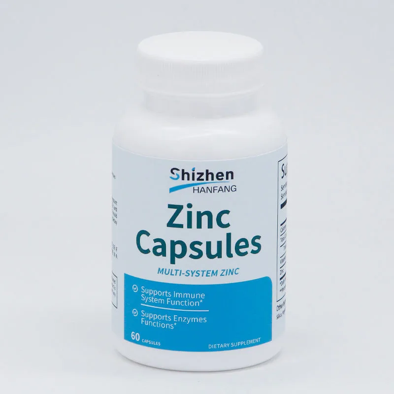 OEM/ODM Private Label Zinc Capsules Multi-system Zinc for Immunity Enzymes Functions Capsules Supplement