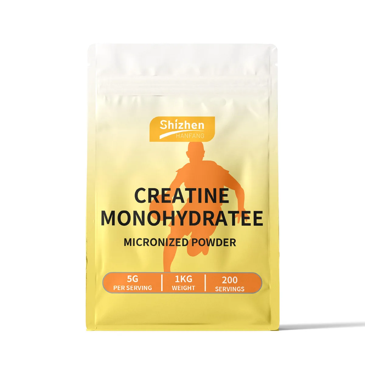 OEM/ODM CREATINE MONOHYDRATEE MICRONIZED POWDER 5G PER SERVING 1KGWEIGHT 200 SERVINGS