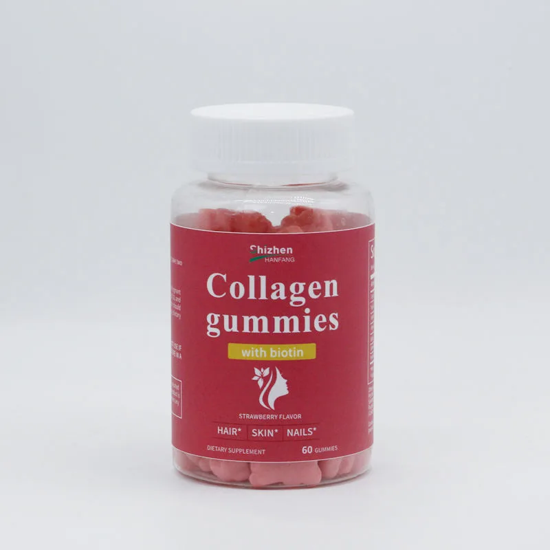 OEM Private Label High Strength Collagen Gummies Hyaluronic Acid Skin