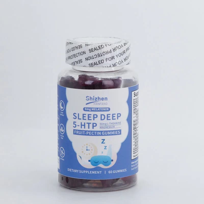 Daily Supplement Melatonin Gummy Candy Improving Sleep Quality Sleep Deep 5-HTP Gummies