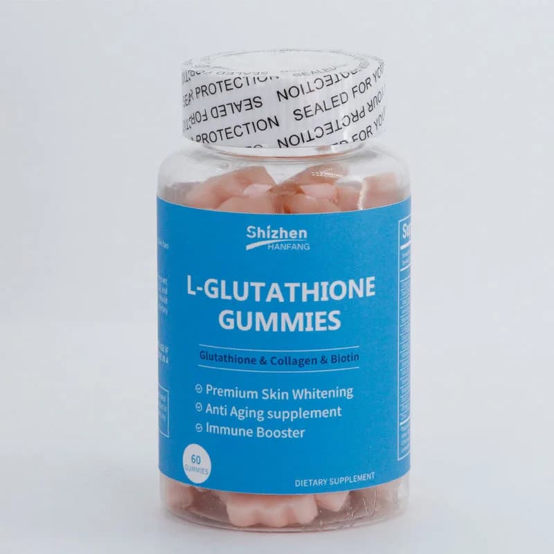 OEM/ODM Beauty Supplement Brightening Skin Whitening Gummy Candy Collagen Anti-aging L-glutathione Gummies