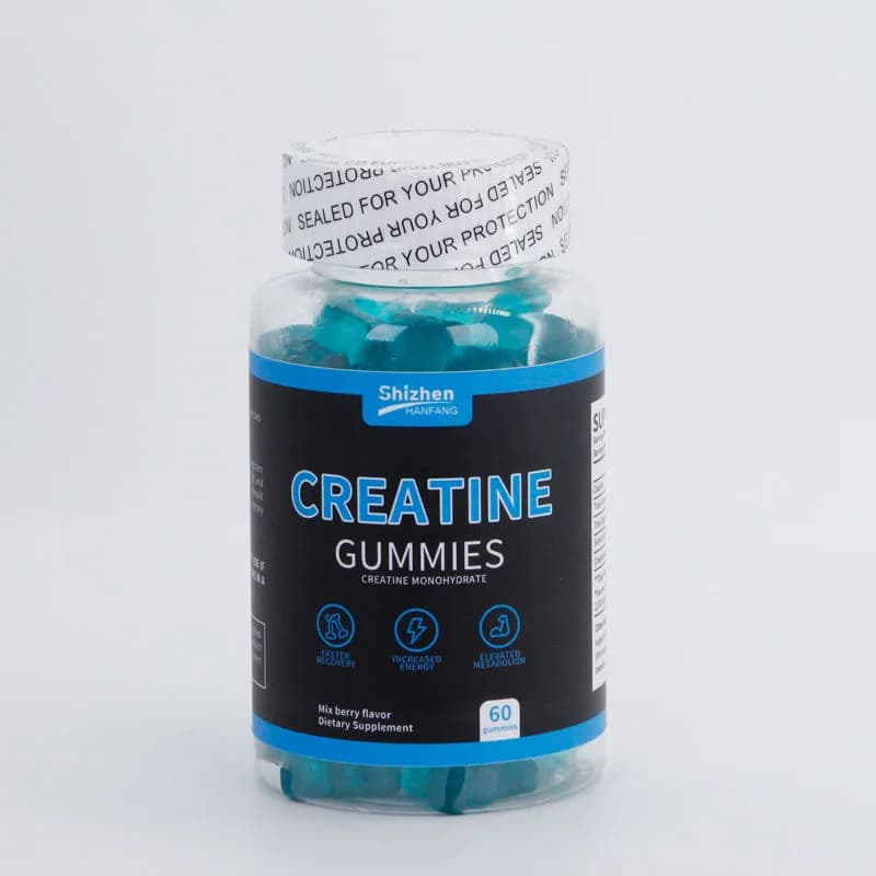 OEM Private Label Creatine Monohydrate Pre Workout Supplement Gummies MultiVitamin Sugar Free Custom Creatine Electrolyte Gummy