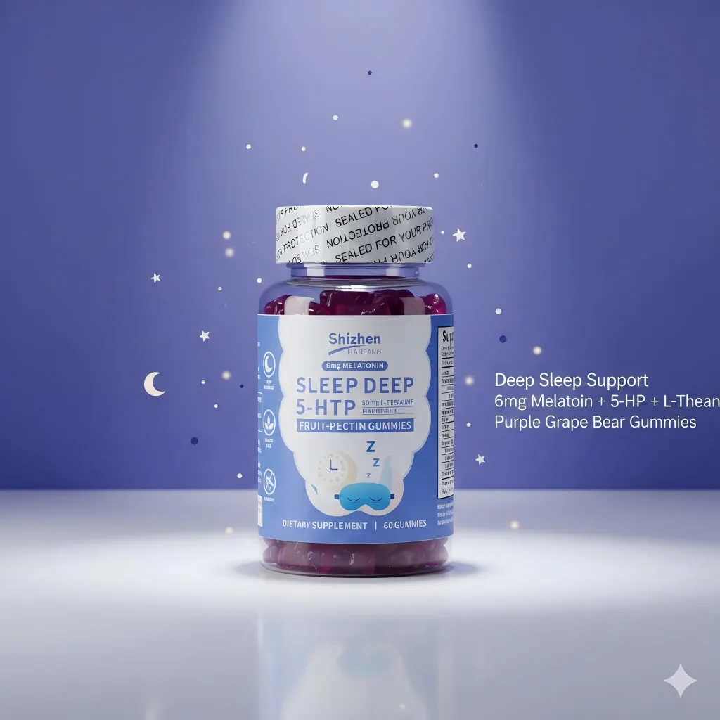 Sugar Free Melatonin 6mg 5-htp Gaba Gummies Wholesale Melatonin Sleep Gummy Ashwagandha Gummies Melatonin