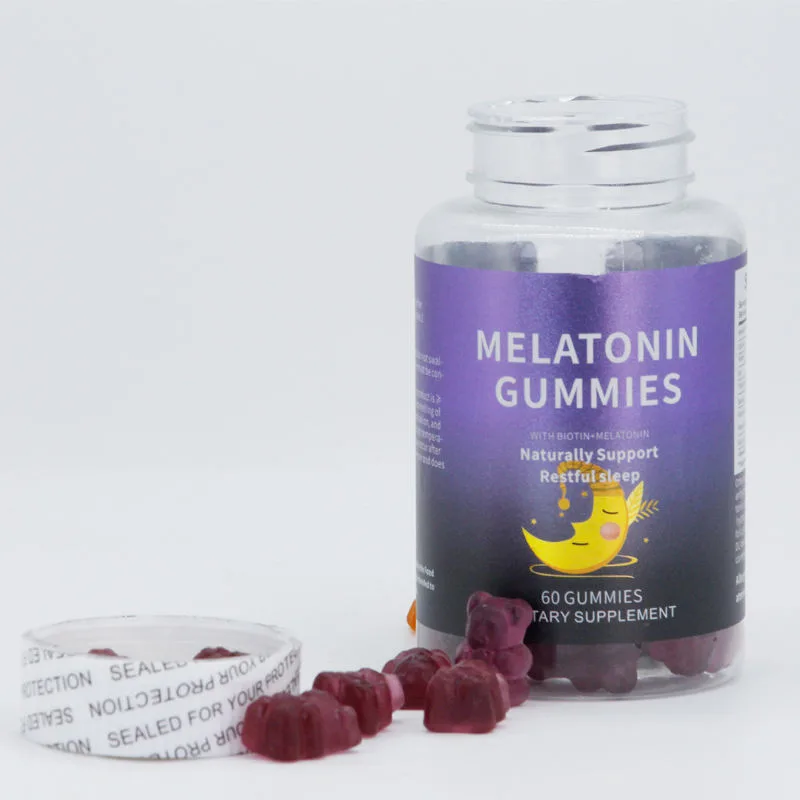 Private Label Halal 5HTP Gummies Vitamin Candy Sleep Aid Supplement Gummies Melatonin Free for Better Sleep Boost Immunity