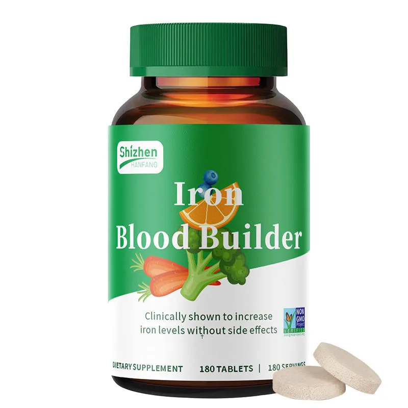 OEM Iron Blood Builder Tablets 180 Count - Bulk Iron Supplement for Red Blood Cell Support & Anemia Relief