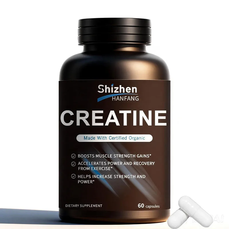 Hot Selling Shizhen Certified Creatine Capsules | 60 Counts for Muscle Strength, Power & Post-Workout Recovery