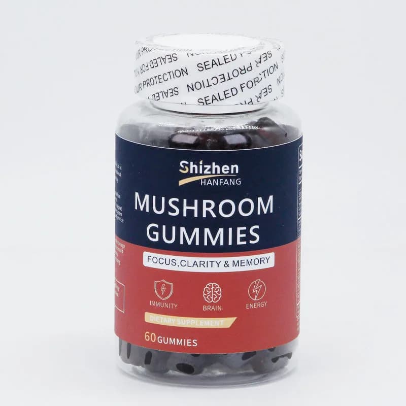 OEM Private Label Brain Booster Gummy Focus Memory Concentration Mushroom Gummies Health Supplements