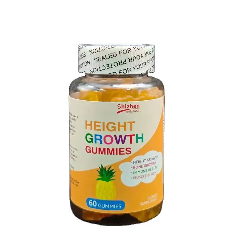 Hot Sale Private Label Promote Development Gummies Vegan Natural Supplement Kids Teens Bone Vitamins Immune Support
