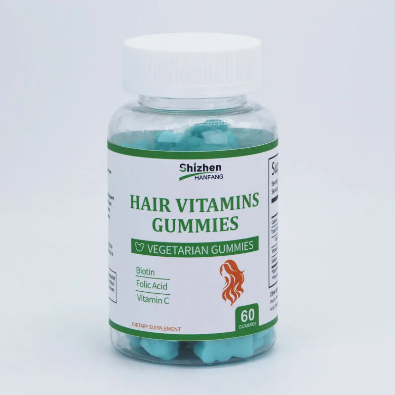 OEM Vegan Sugar Free Vitamins Biotin Keratin Collagen Supplements Biotin Gummy for Healthy Hair, Skin & Nails