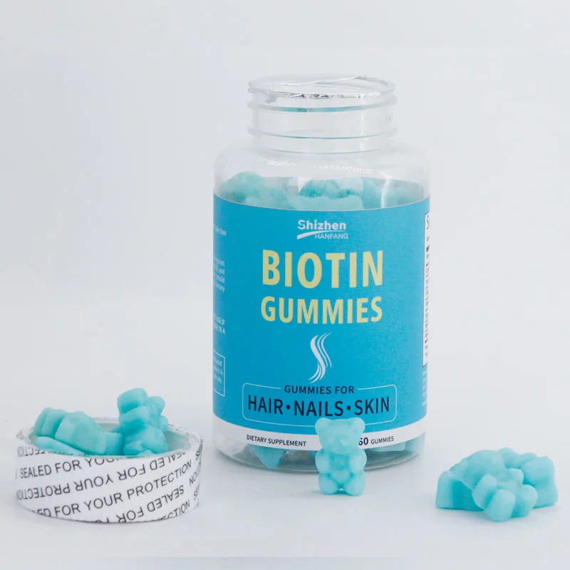 Hair Biotin Nature Gummies Advanced Skin Growth Vitamins Bounty Hair Collagen Wax Keratin Nails Gummy