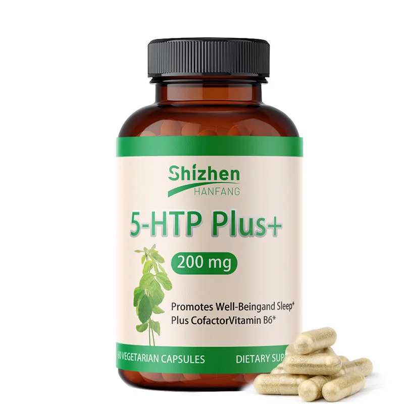 Private Label 5-HTP Supplement Supports Positive Mood Emotional Well-Being Enhanced With Vitamin B6 for Serotonin Conversion