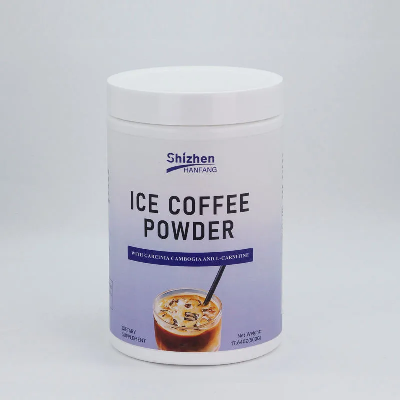 OEM Private Label Food Grade Herbal Extract L-Carnitine Detox Slimming Iced Coffee Powder for Body Slim Weight Loss
