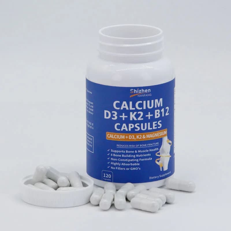 Manufacturer Supplier Cardiovascular System Food Supplement Vitamin D3 Capsules Vitamin K2 Capsules