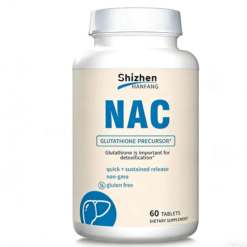 Factory Supply NAC Tablets 60 Count Glutathione Precursor for Liver Detox Dietary Supplement