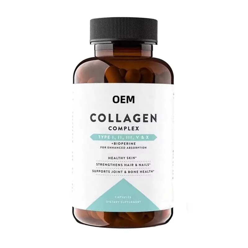 Collagen Complex with Bioperine Multi Type Formula for Skin Hair Nails and Joints