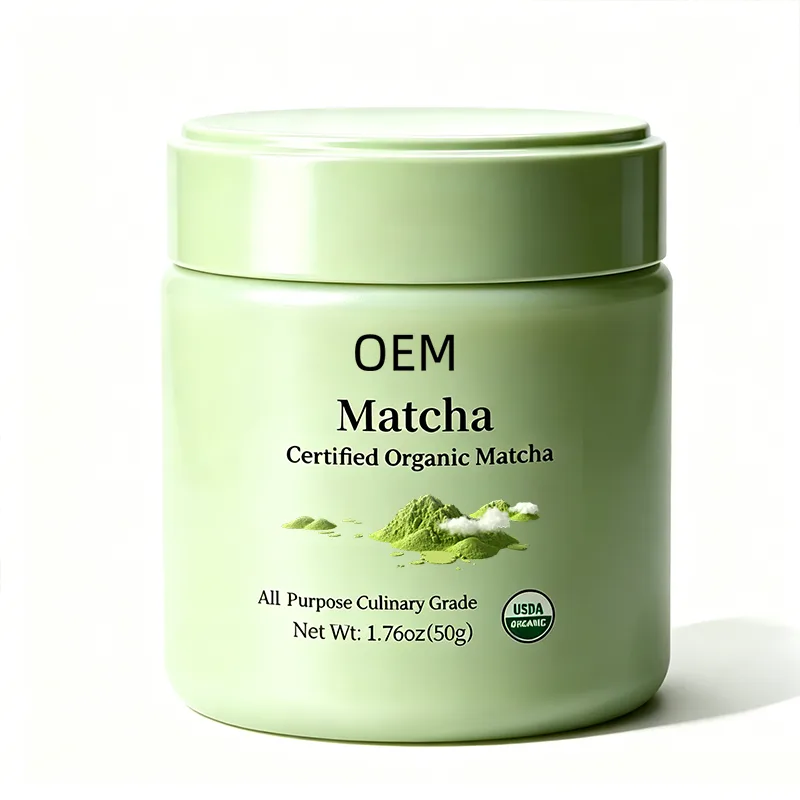 OEM USDA Matcha Green Tea Powder, All Purpose Culinary Grade for Baking Lattes, 50g Jar Wholesale