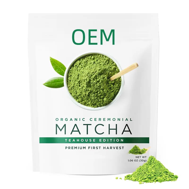 Premium Ceremonial Matcha First Harvest Stone Ground Rich Antioxidants OEM Teahouse Edition
