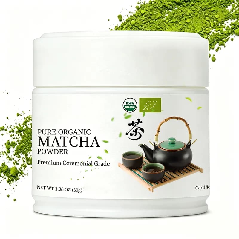 USDA Pure Matcha Powder Premium Ceremonial Grade Net WT 1.06 oz 30g