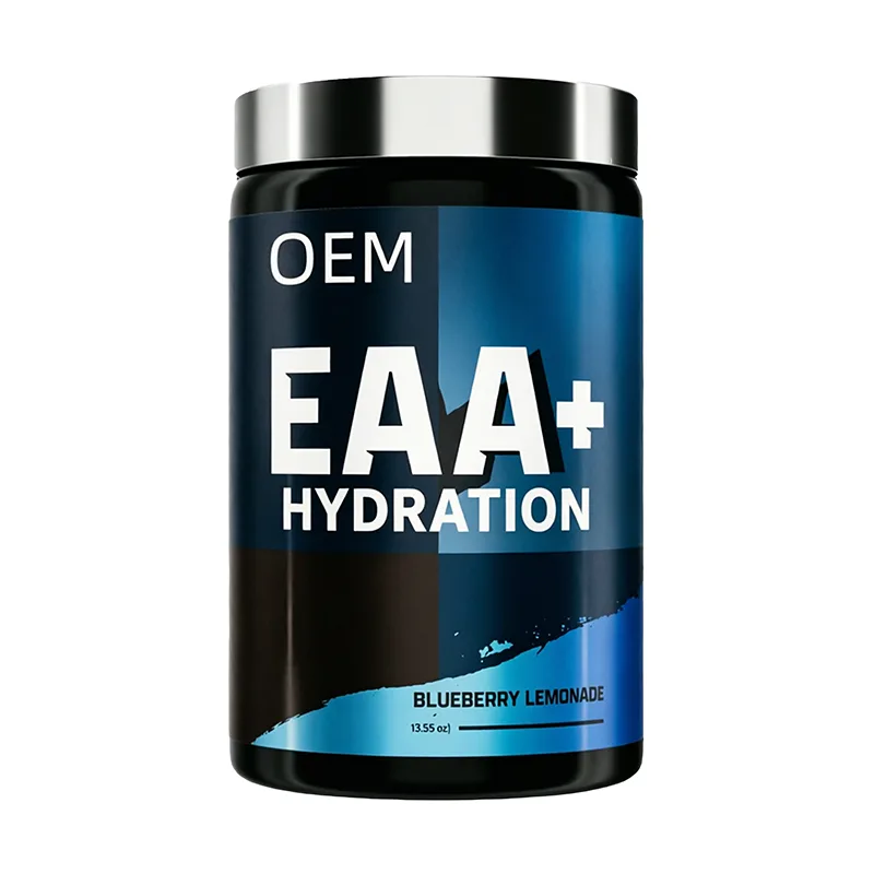OEM EAA+ Hydration Powder, Blueberry Lemonade Flavor, 8 Essential Amino Acids Electrolytes for Post-Workout Recovery