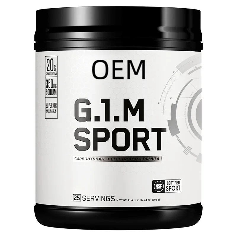 OEM G.I.M Sport Carbohydrate + Electrolyte Powder, 20g Carbs & 350mg Sodium Per Serving, NSF Certified 25 Servings 284g