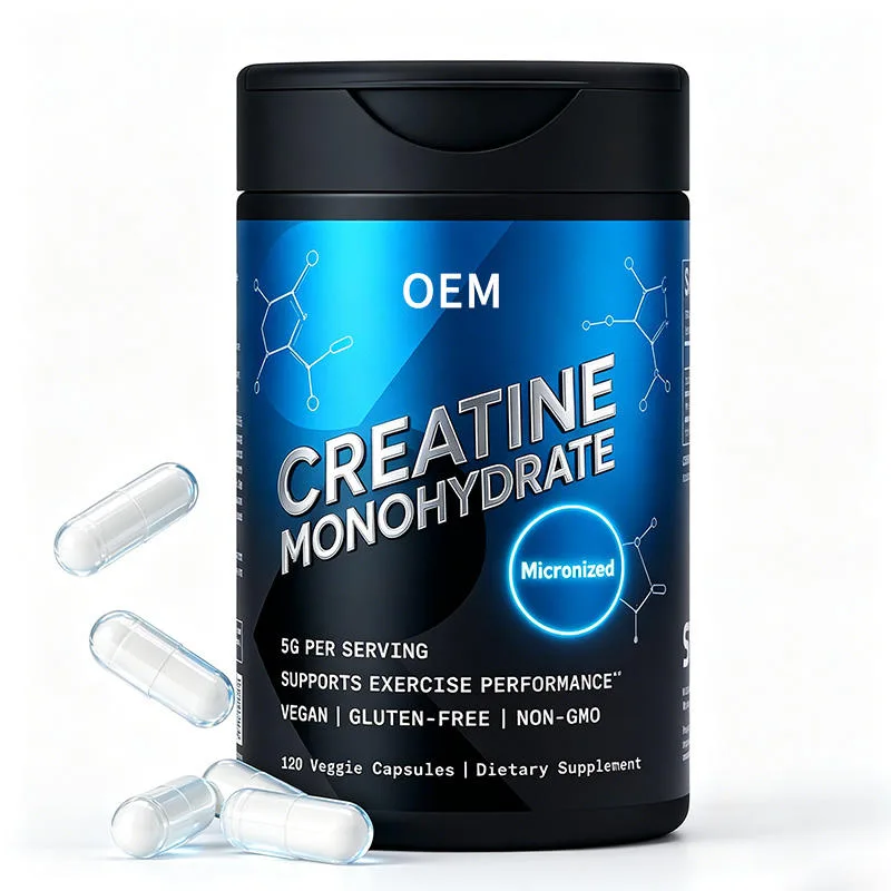 Micronized Creatine Monohydrate 5g Per Serving Vegan Gluten Free Non GMO OEM Supplement for Exercise Performance Support