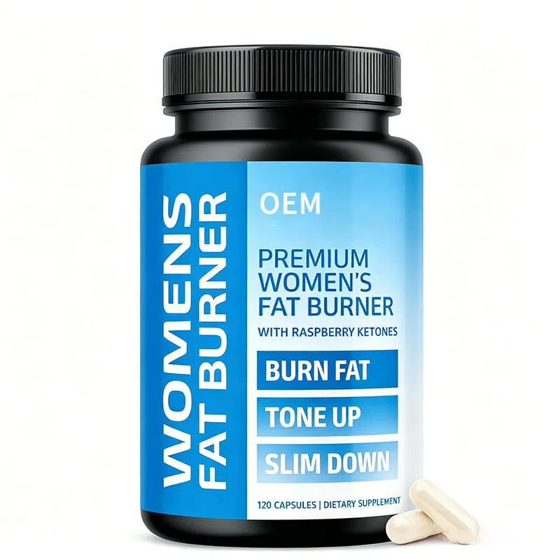Womens Fat Burner with Raspberry Ketones Premium Formula 120 Capsules for Burn Fat Tone Up and Slim Down OEM Supplement