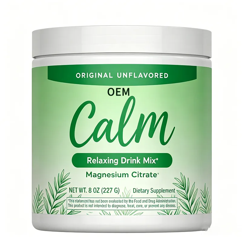 Calm Relaxing Drink Mix Original Unflavored Magnesium Citrate Net Wt 8oz 227g OEM Dietary Supplement