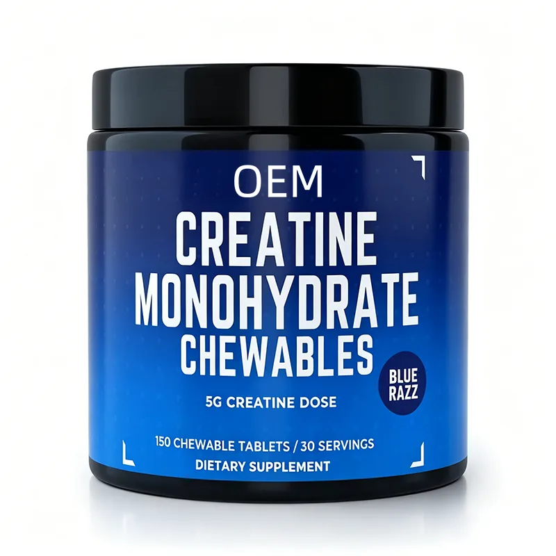 Creatine Monohydrate Chewables Tablets 5g Creatine Dose Per Serving OEM Dietary Supplement for Daily Wellness
