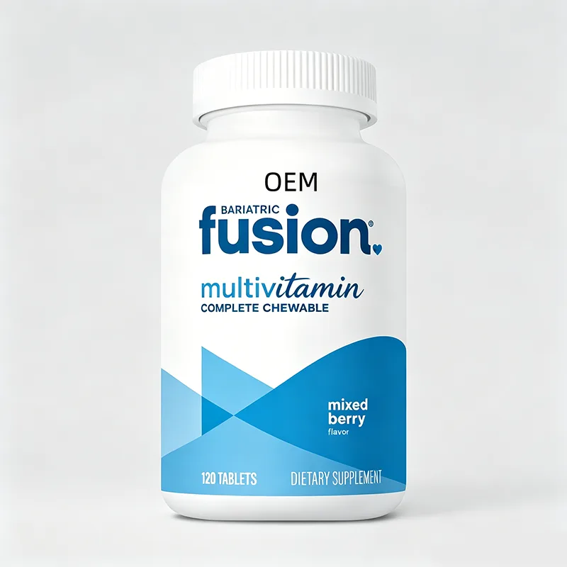 Bariatric Fusion Multivitamin Complete Chewable Mixed Berry Flavor 120 Tablets OEM Dietary Supplement