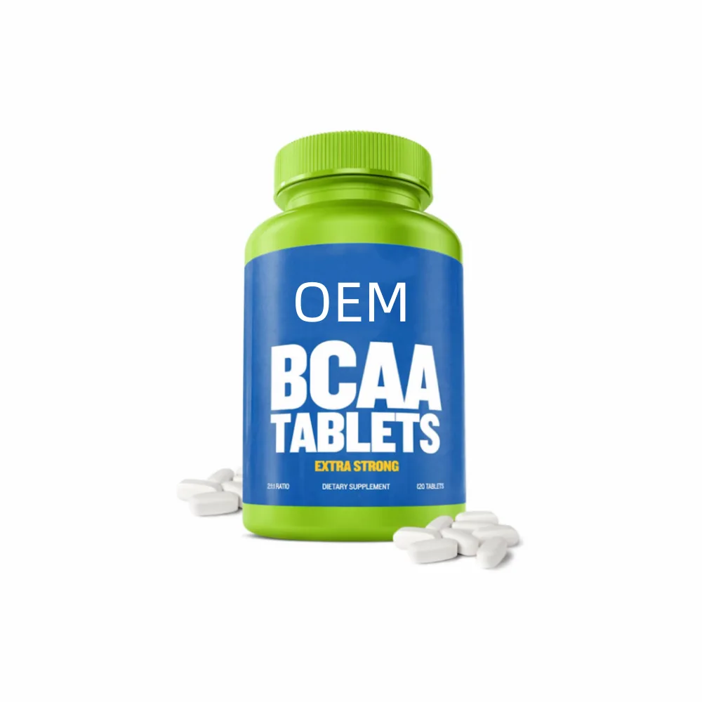 BCAA Tablets Extra Strong Formula 120 Count OEM Dietary Supplement for Daily Wellness Support
