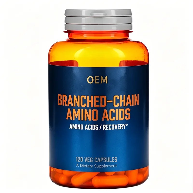 Branched Chain Amino Acids Veg Capsules 120 Count OEM Dietary Supplement for Recovery Support