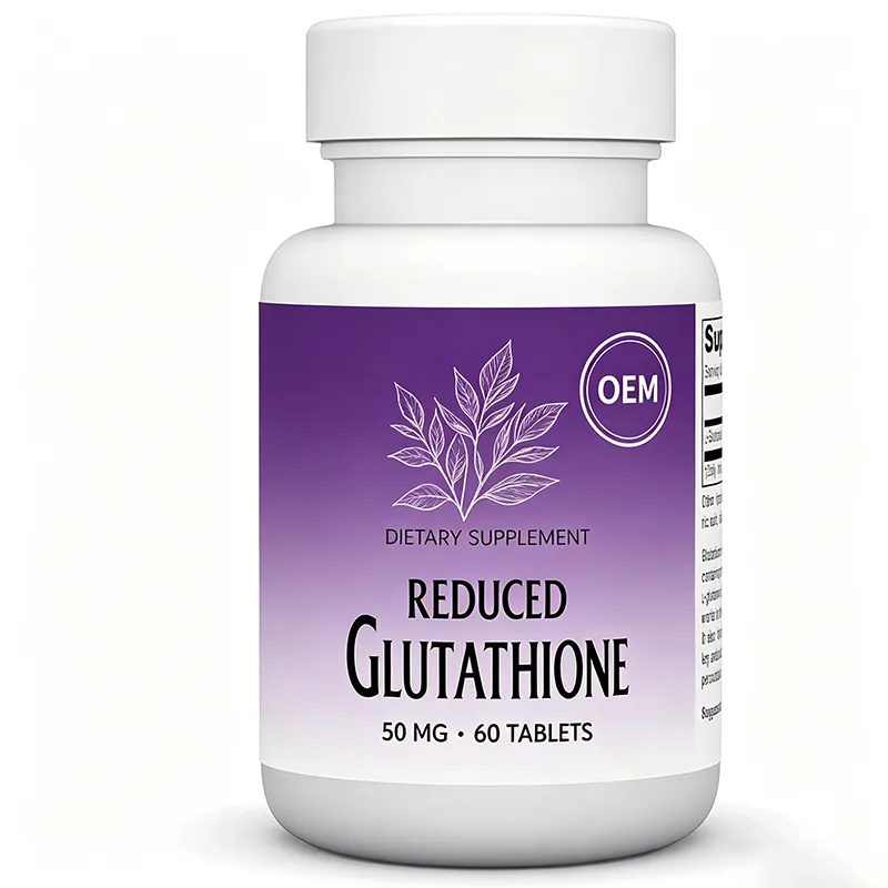 Reduced Glutathione 50mg Tablets 60 Count OEM Dietary Supplement for Daily Wellness Support