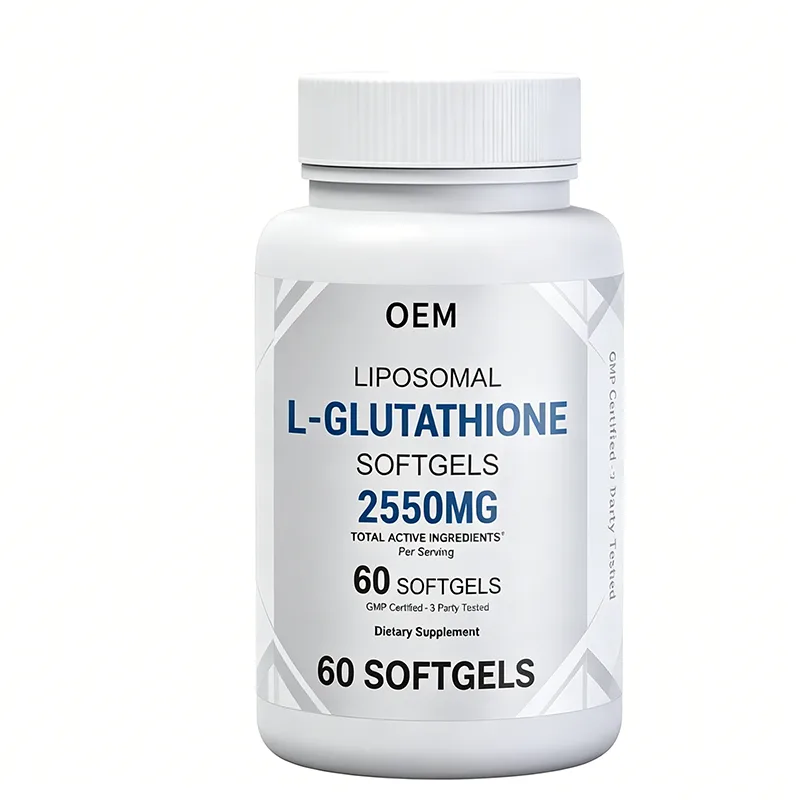 Liposomal L Glutathione Softgels 2550mg Total Active Ingredients Per Serving 60 Count GMP Certified 3rd Party Tested OEM
