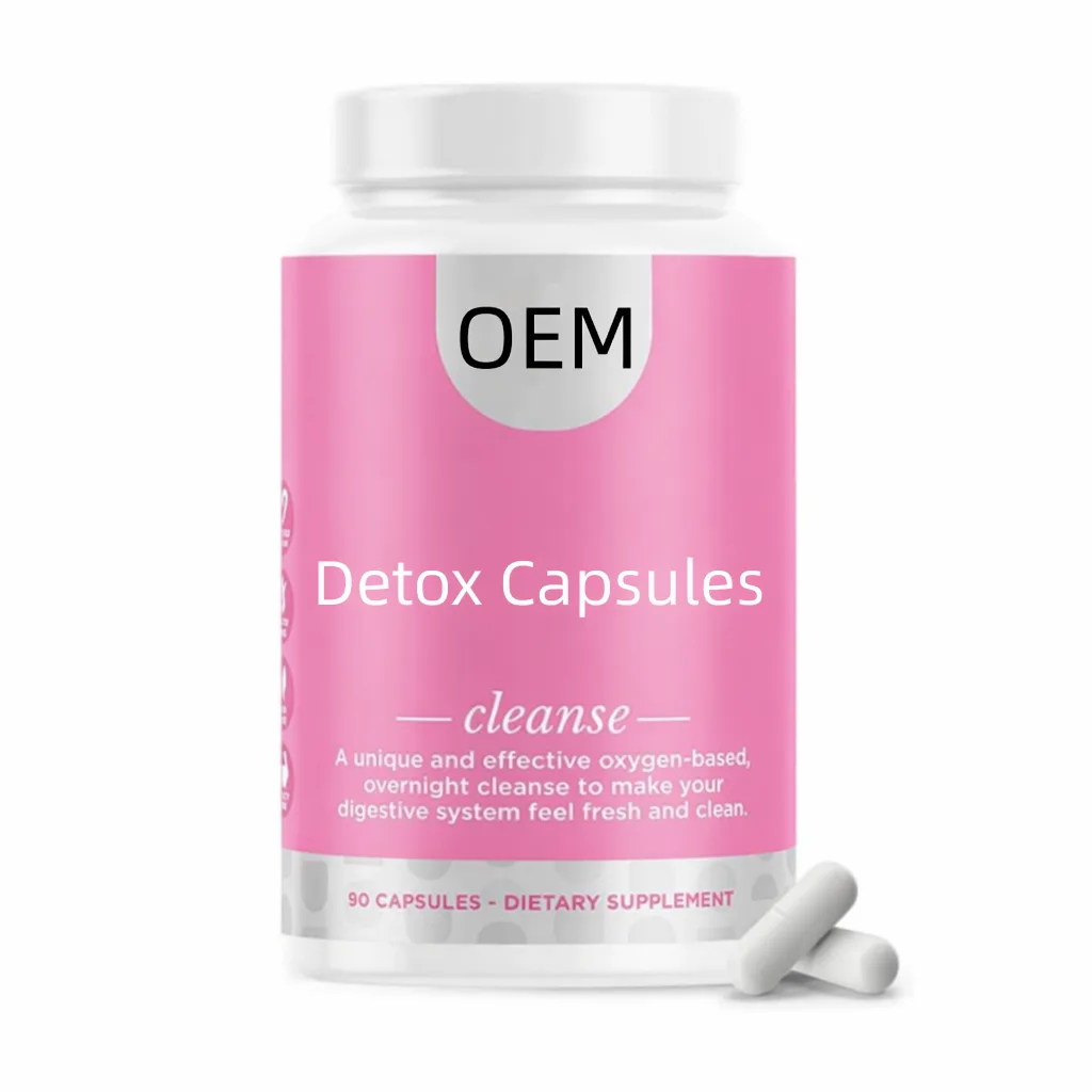 Detox Cleanse Capsules 90 Count Oxygen Based Overnight Formula OEM Dietary Supplement for Digestive Wellness