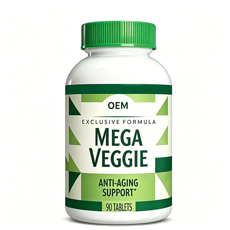 OEM Wholesale 90 Mega Veggie Tablets Exclusive Plant Blend Antioxidant Aging Support Daily Wellness Supplement