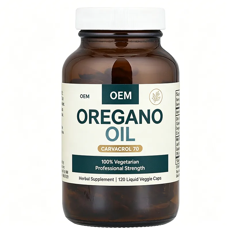 OEM Wholesale Oregano Oil Supplement 120 Vegan Capsules 70% Carvacrol Professional Strength Plant Antioxidant Daily Herbal Pill