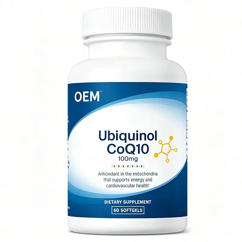 OEM Bulk 100mg Ubiquinol CoQ10 Pill High Absorption Formula Boost Cellular Energy Alleviate Work-Induced Fatigue Daily