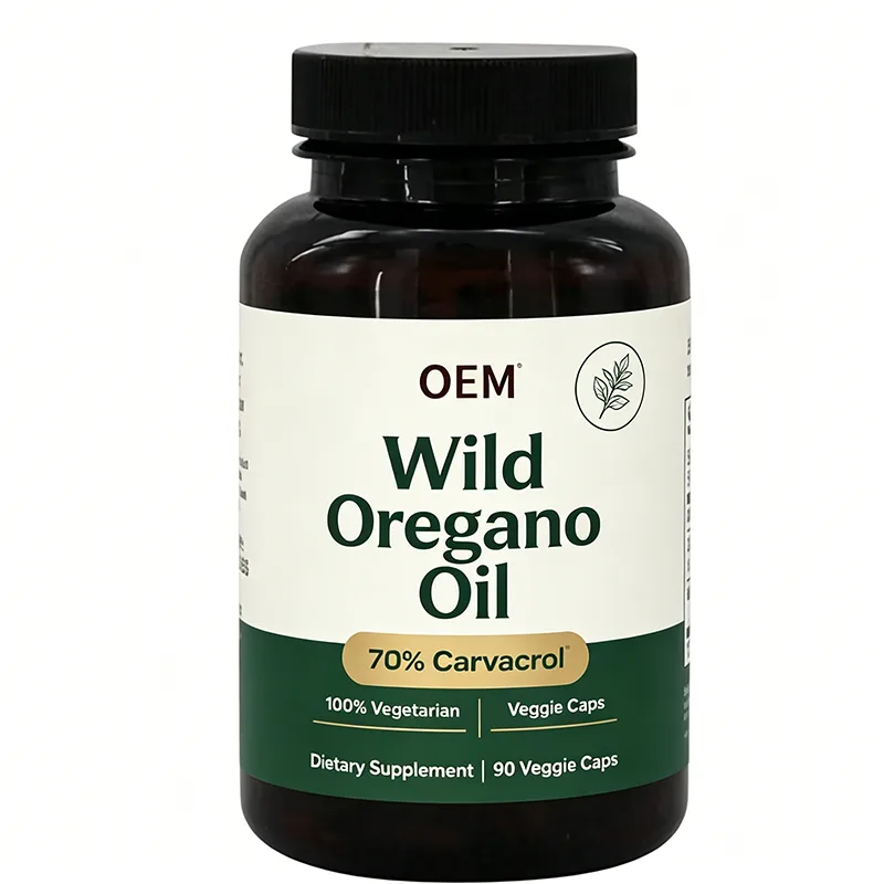 OEM Wholesale Wild Oregano Oil Supplement 90 Vegan Capsules 70% Carvacrol Wild Herb Antioxidant Daily Wellness Pill