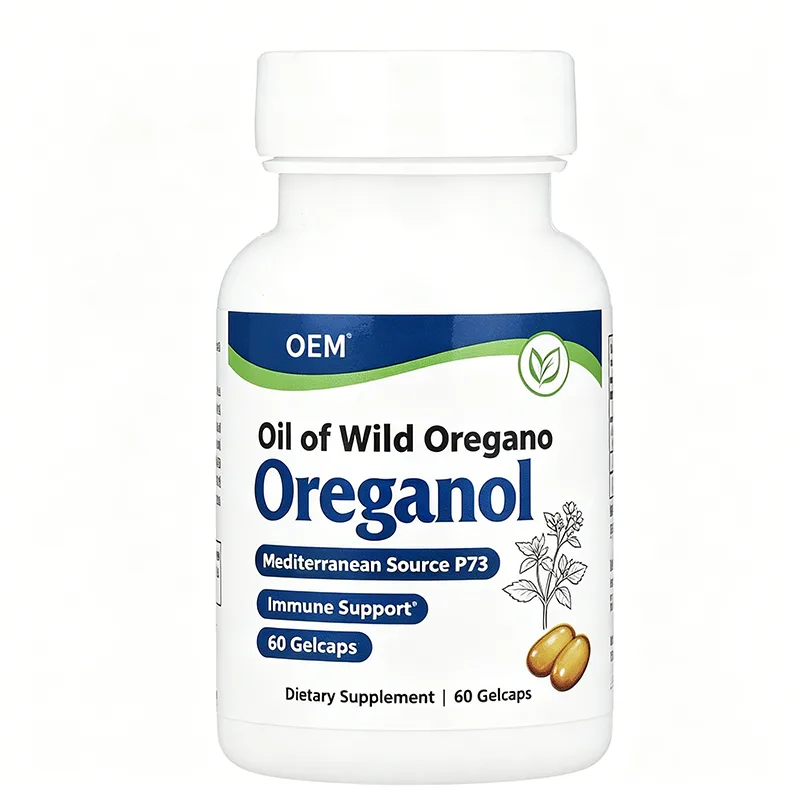Custom Bulk Mediterranean Wild Oregano Oil Gelcap P73 Standardized Potency Oxidative Stress Relief Wellness Supplement 60ct